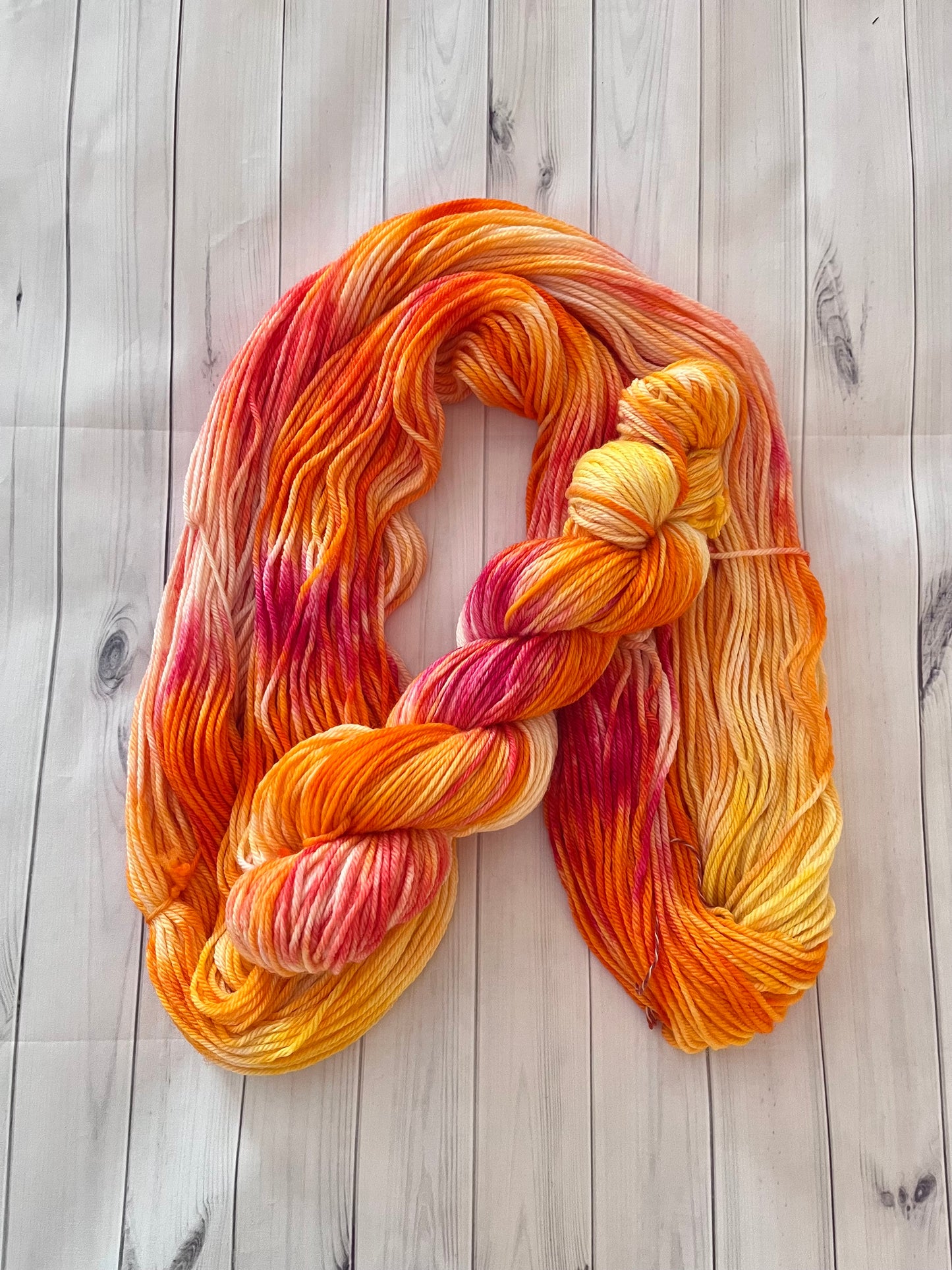 Hand Dyed 100% Superwash Merino Yarn - Sunny Day - Sport, DK, Worsted