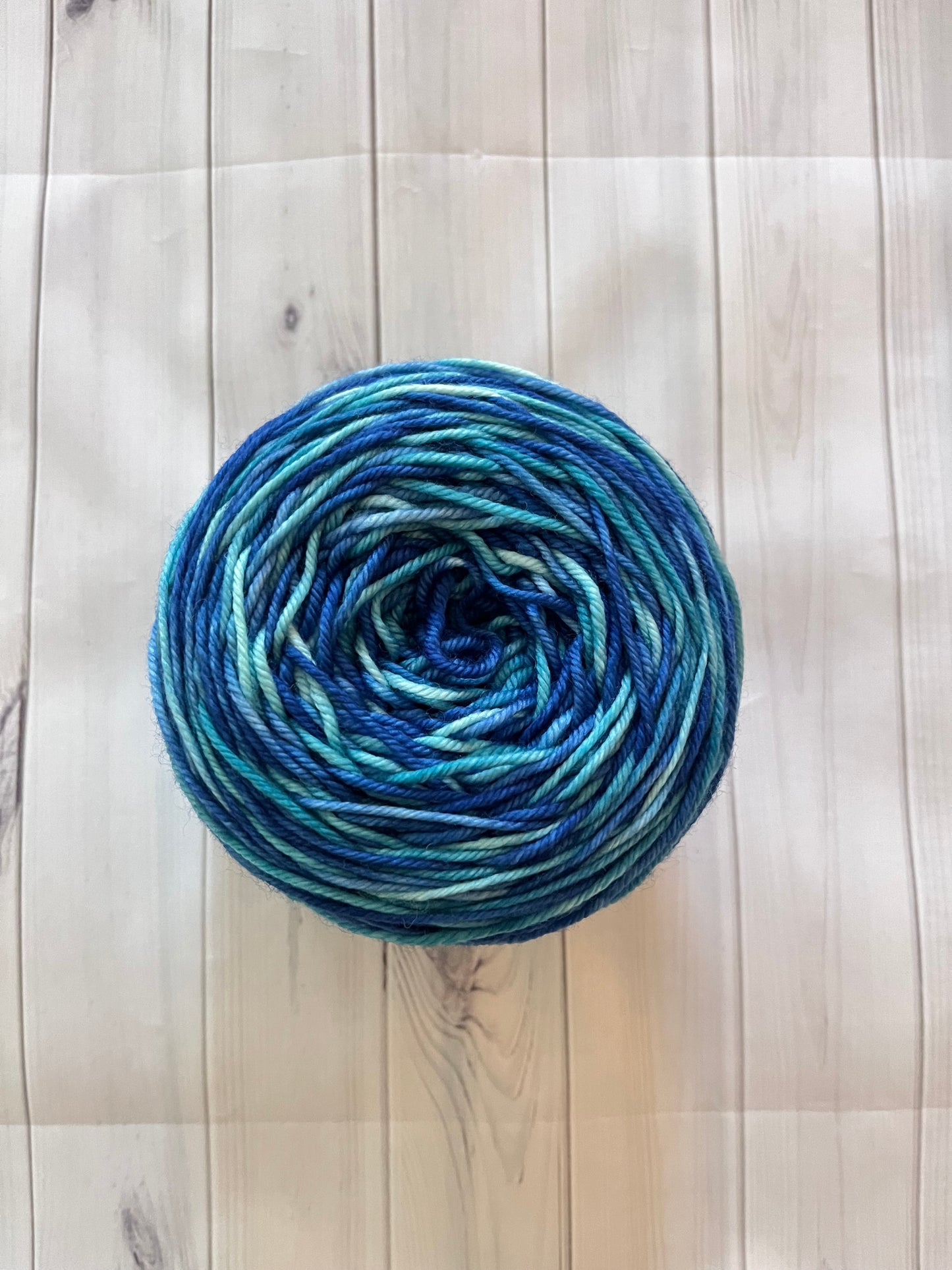 Hand Dyed 100% Superwash Merino Yarn - Ocean Mirage - Sport, DK, Worsted