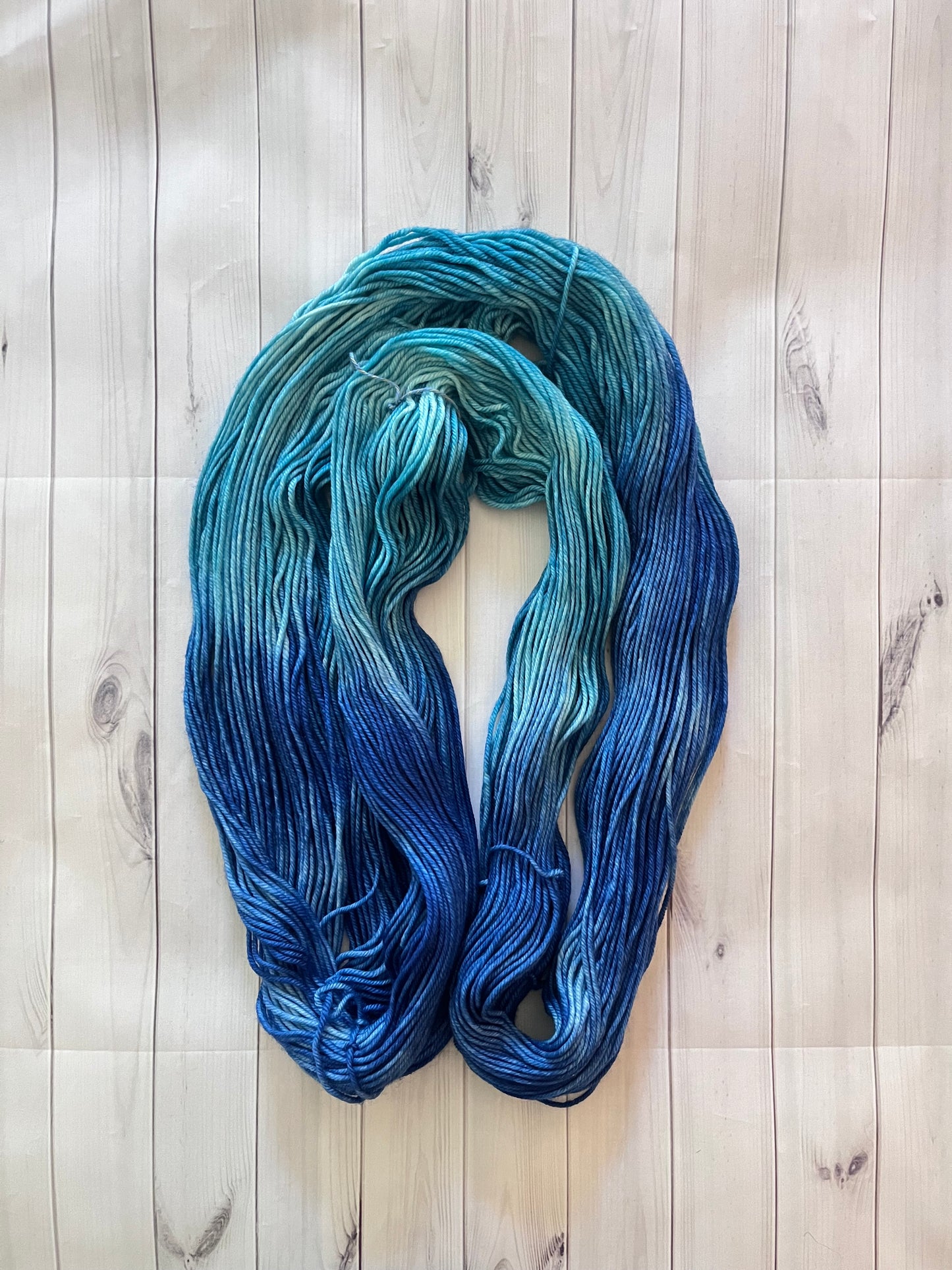 Hand Dyed 100% Superwash Merino Yarn - Ocean Mirage - Sport, DK, Worsted